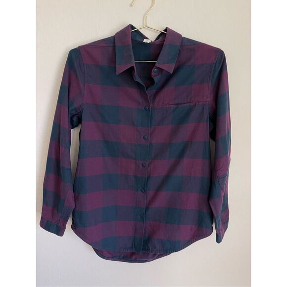 LULULEMON ATHLETICA Full Day Ahead plaid Flannel Shirt size 8 - Picture 1 of 8